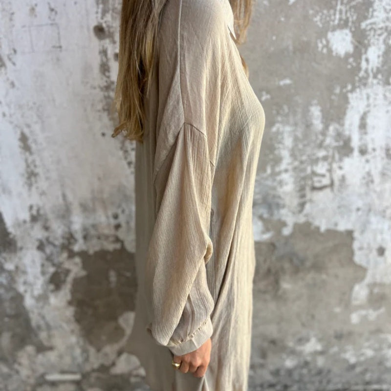 Alora - Ensemble chemise à manches longues et short pour femmes
