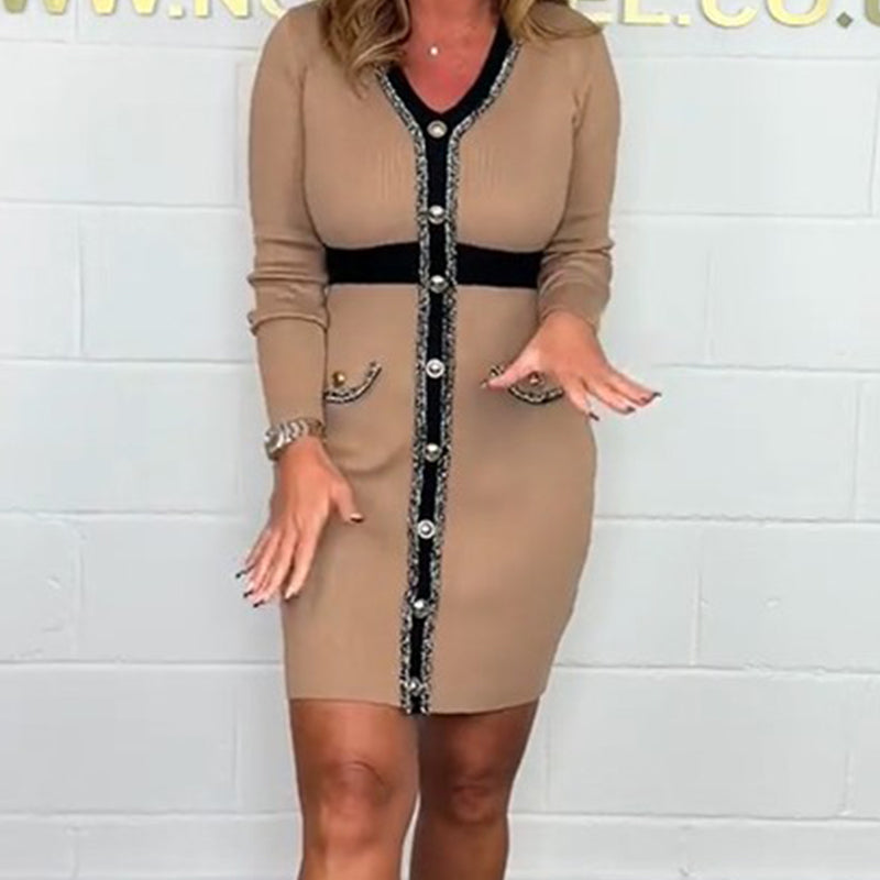 Axelle - Robe Slim Élégante et Confortable