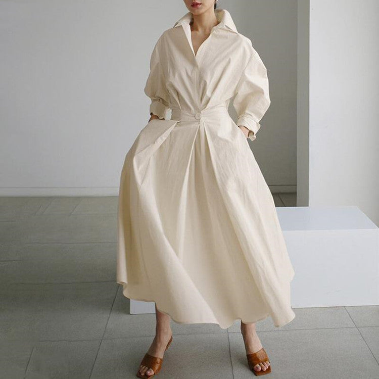 Barbe - Robe Maxi Longue en Coton Lin