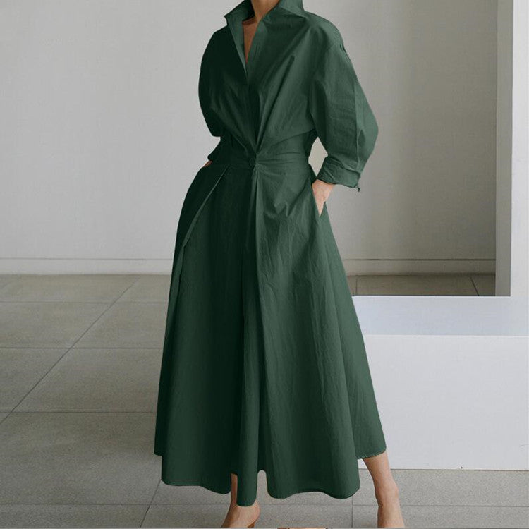 Barbe - Robe Maxi Longue en Coton Lin