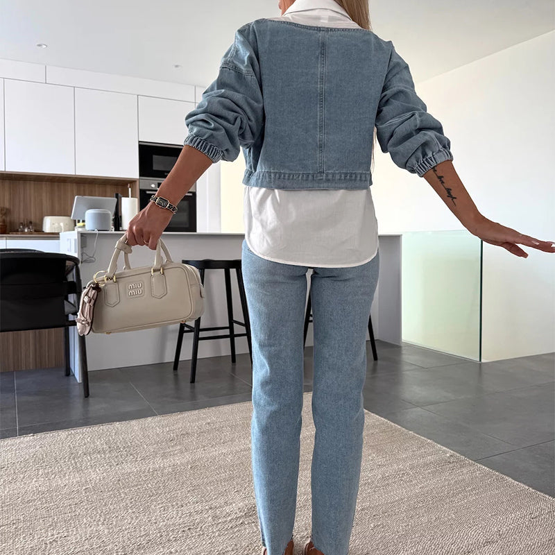 Jaselle - Ensemble Denim Moderne Femme