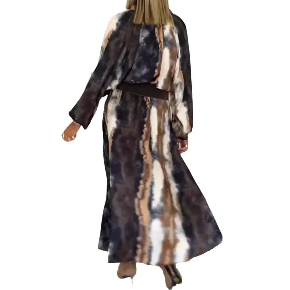 Selma - Robe Longue Élégante Tie & Dye