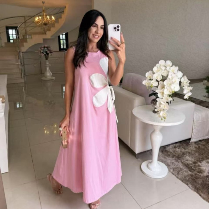 Isavelle - Robe Sans Manches à Imprimé Floral