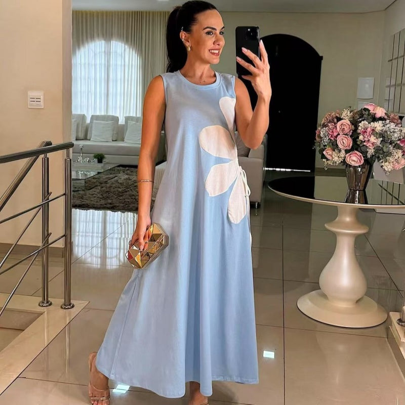 Isavelle - Robe Sans Manches à Imprimé Floral