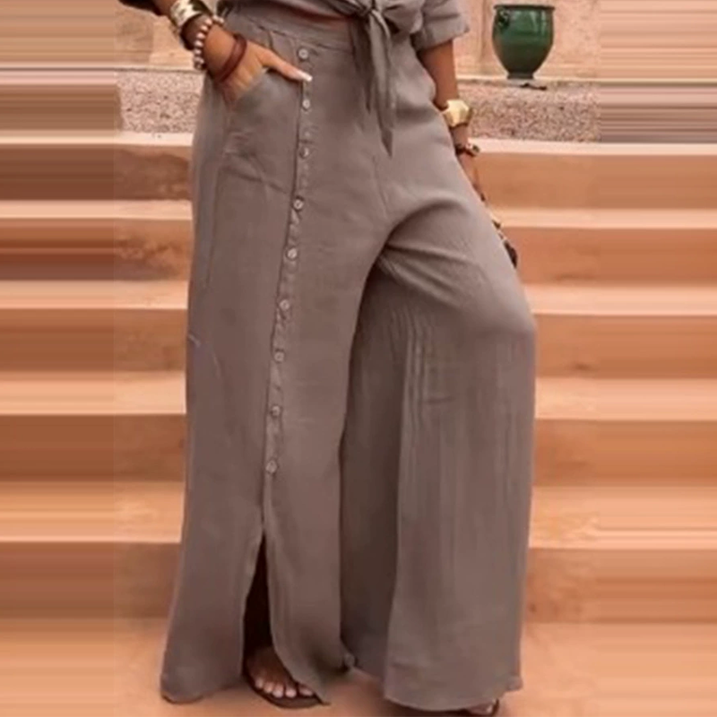 Jorellea - Ensemble Uni En Coton Et Lin À Coupe Fluide Élégante