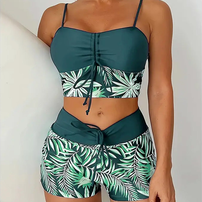 Taline - Maillot De Bain Deux Pièces Imprimé Femme