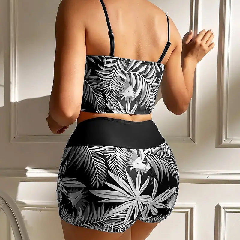 Taline - Maillot De Bain Deux Pièces Imprimé Femme