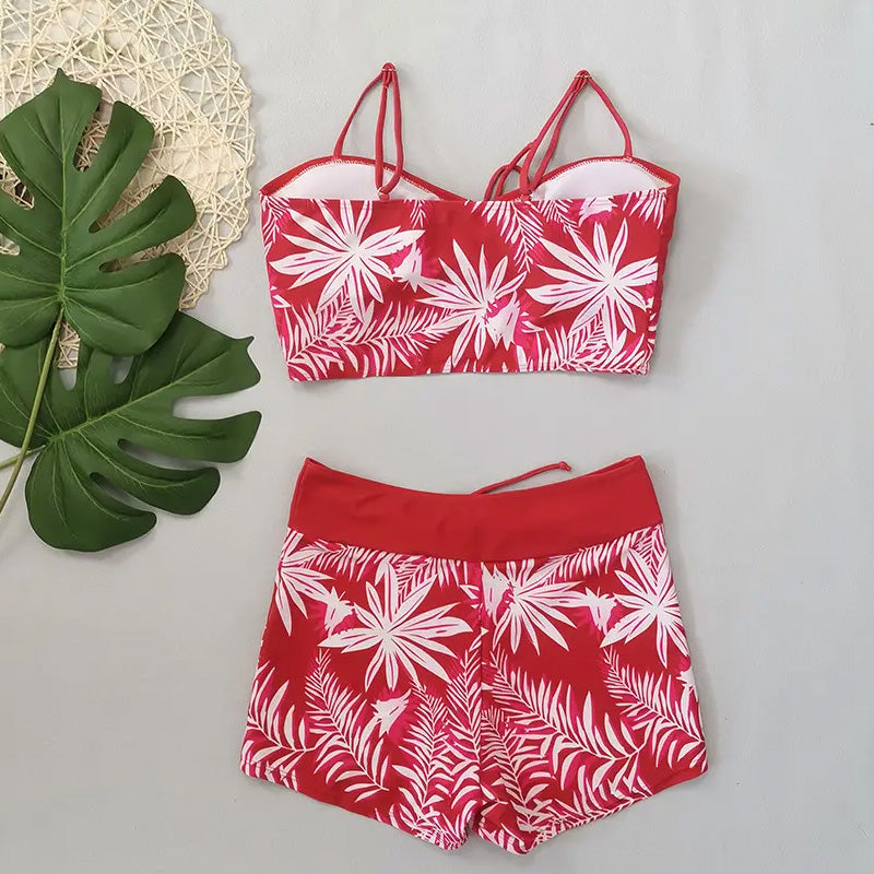 Taline - Maillot De Bain Deux Pièces Imprimé Femme