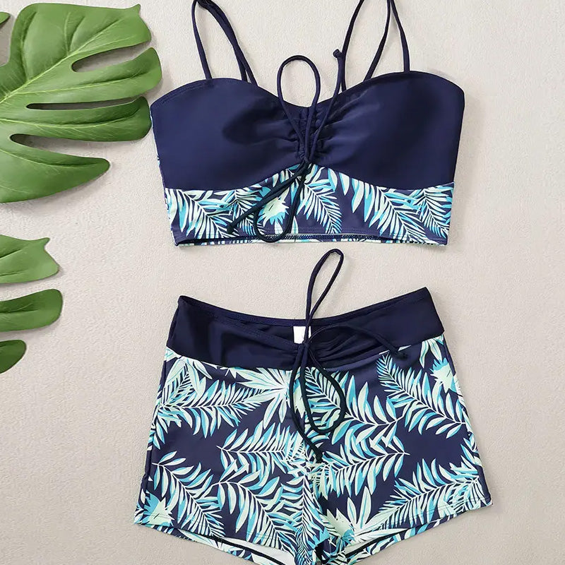 Taline - Maillot De Bain Deux Pièces Imprimé Femme