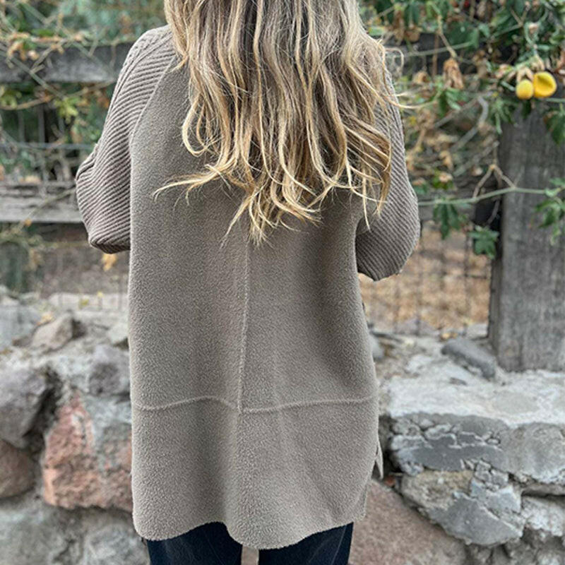 Lunelora - Manteau Mi-Long Élégant à Double Boutonnage