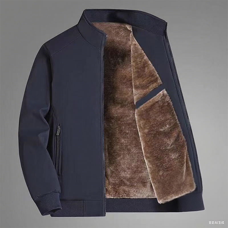Alexandre - Veste chaude zippée pour homme – Coupe-vent, imperméable et anti-rides