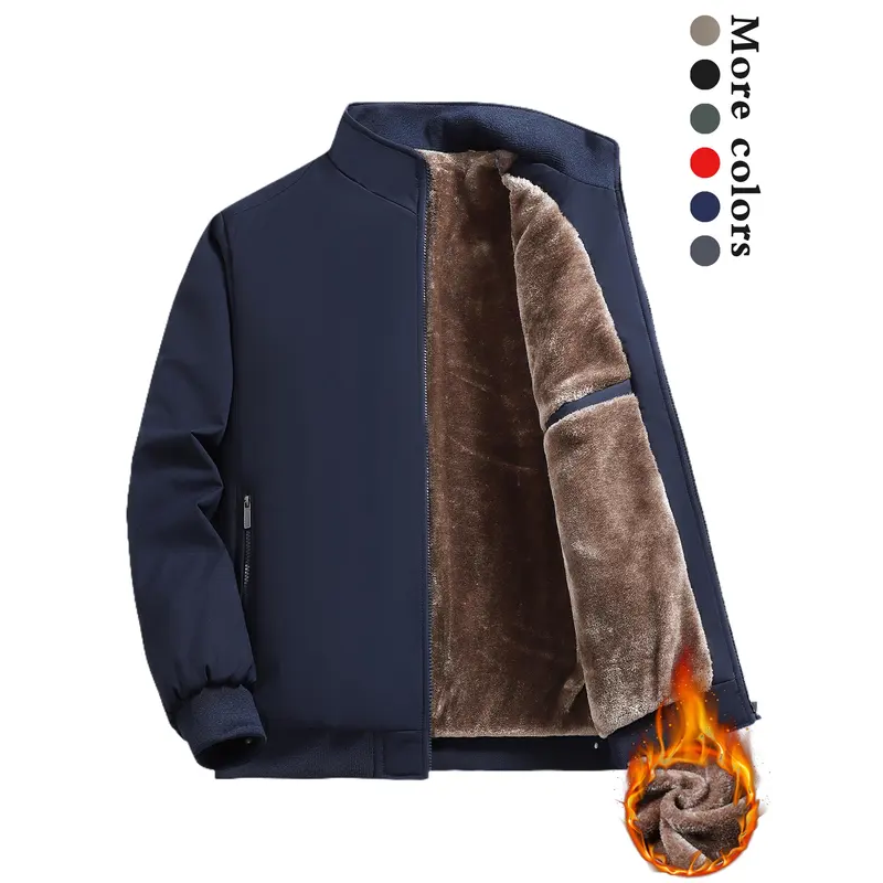 Alexandre - Veste chaude zippée pour homme – Coupe-vent, imperméable et anti-rides