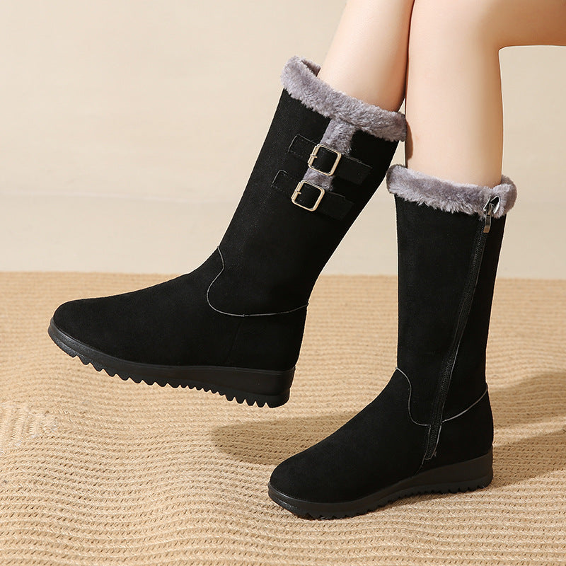 Marilysse - Bottes de Neige Femme Mi-Mollet Chaleur & Élégance