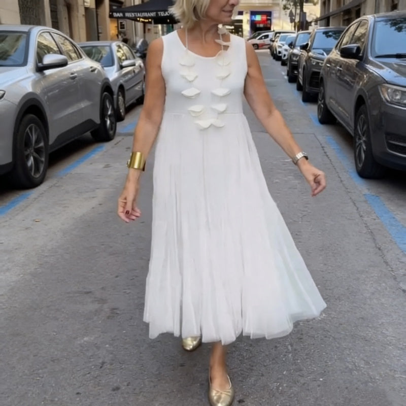 Sterre - Ensemble femme deux pièces avec robe plissée