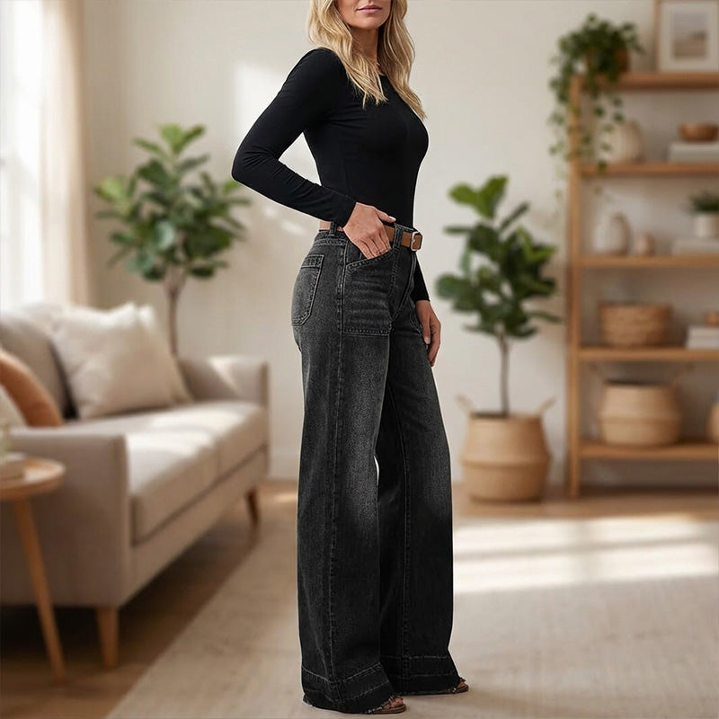 Aurevia -  Jean Large Style Vintage Femme