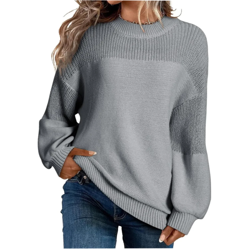 Cléophée - Pull femme en tricot à manches longues