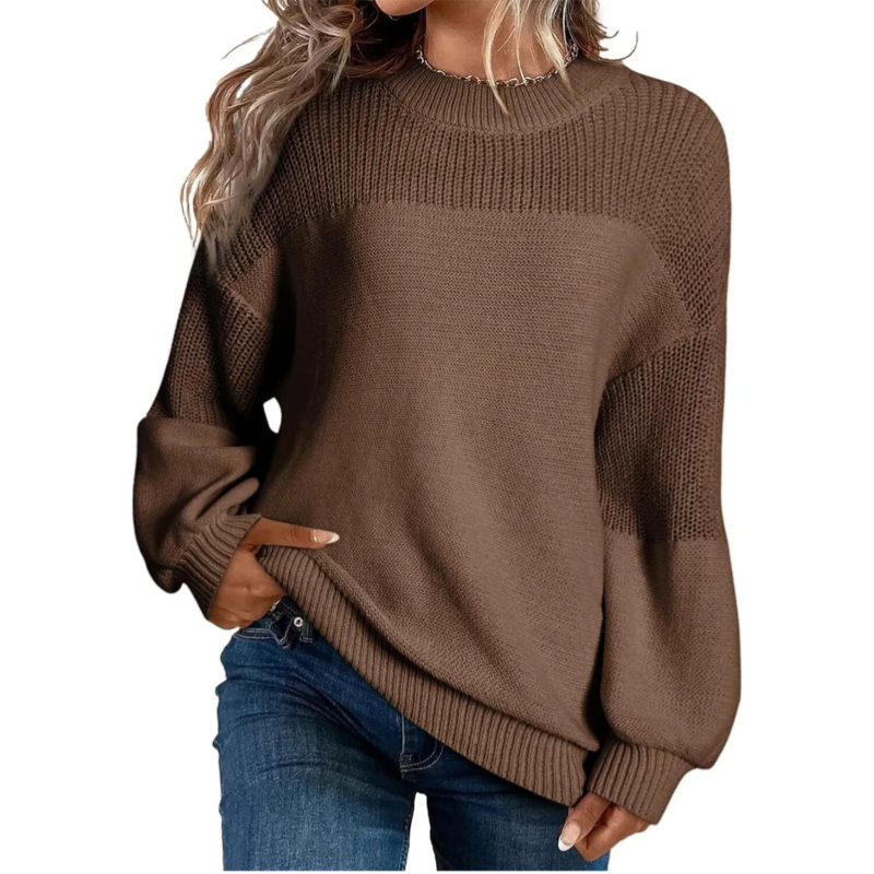 Cléophée - Pull femme en tricot à manches longues