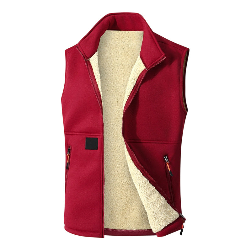 Ninette - Gilet femme  zippé doublé en peluche
