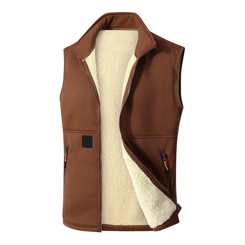 Ninette - Gilet femme  zippé doublé en peluche