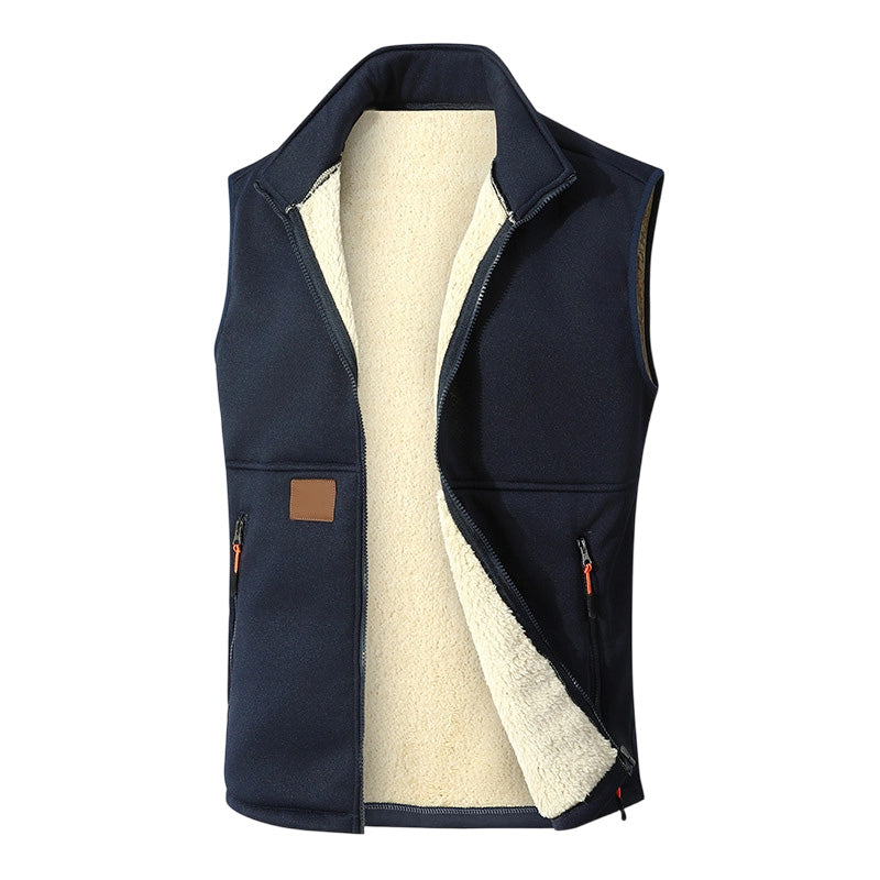 Ninette - Gilet femme  zippé doublé en peluche