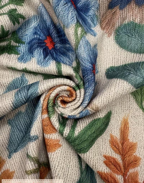 Hella - Cardigan femme zippée à imprimé floral