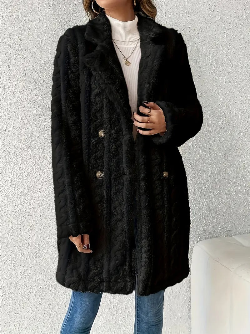 Léa - Manteau en fausse fourrure pour femme