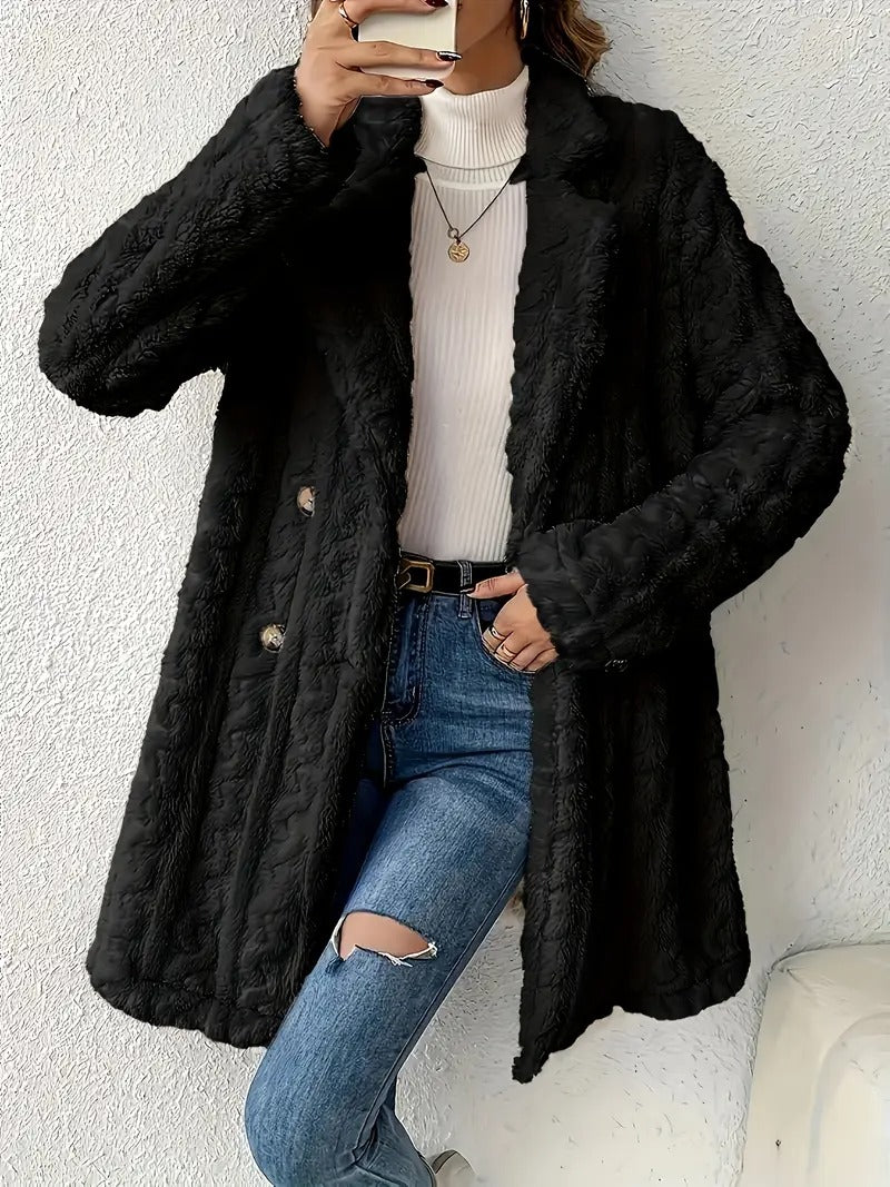 Léa - Manteau en fausse fourrure pour femme